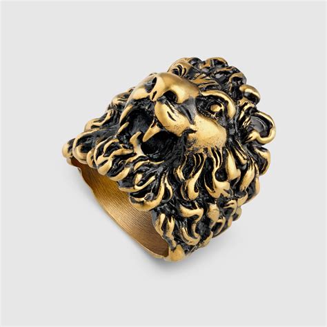 gucci lion ring|gucci lion ring men.